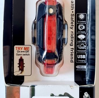 Lampa tylna 5  LED 7 funkcji zasilanie USB