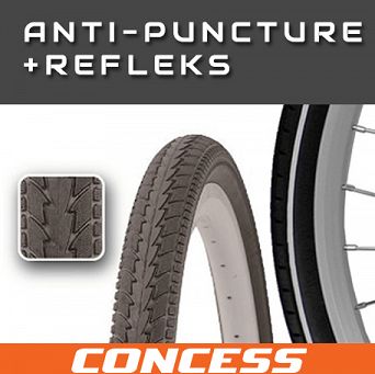 Opona 700x35C P1024A  czarna/ant/odb CONCESS 