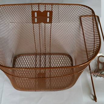 Koszyk przedni poprz. 35x25x26  26" brązowy metal