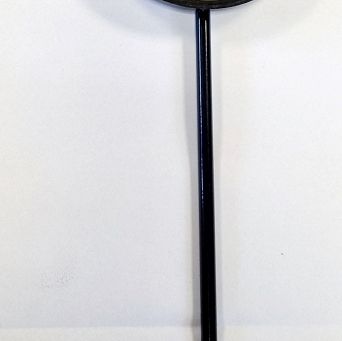 Lusterko okrągłe długie na obejmę czarne