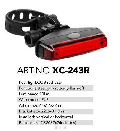 Lampa tylna COB LED 10Lm XC-243R