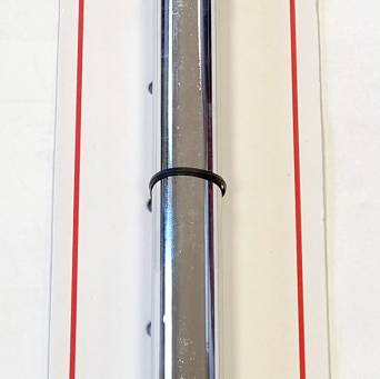 Wspornik siodła 25.4x400 JB-8540 srebrny