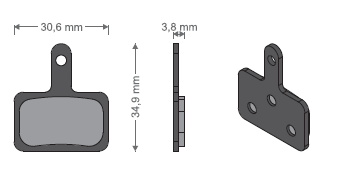 Klocki h-ca tar.JET-04 Shimano Deore/Acera półmeta