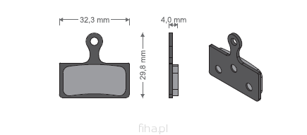 Klocki h-ca tar.JET-10  Shimano/Deore półmetal