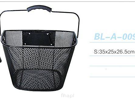 Koszyk przedni click czarny 35x25x26,5    BL-A-009