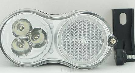 Lampa przednia YG-QD-118 bat.3 LED 1-funkc.