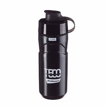 Bidon Polisport  800ml czarny/ sreb.