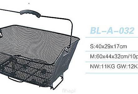 Koszyk tylny siatka na sprężynę 50x35x25  BL-A-032