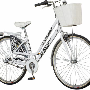 Rower CTB 28" FASHION biały+kosz 3 bieg.Nexus