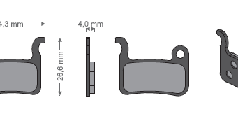 Klocki h-ca tar.JET-09  Shimano/Deore metal.