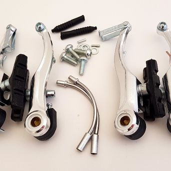 Szczęka hamulca V-brake alum srebrna