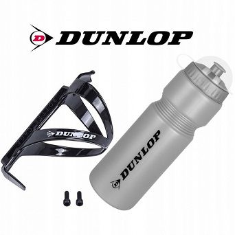 Bidon Dunlop z koszykiem 750ml srebrny